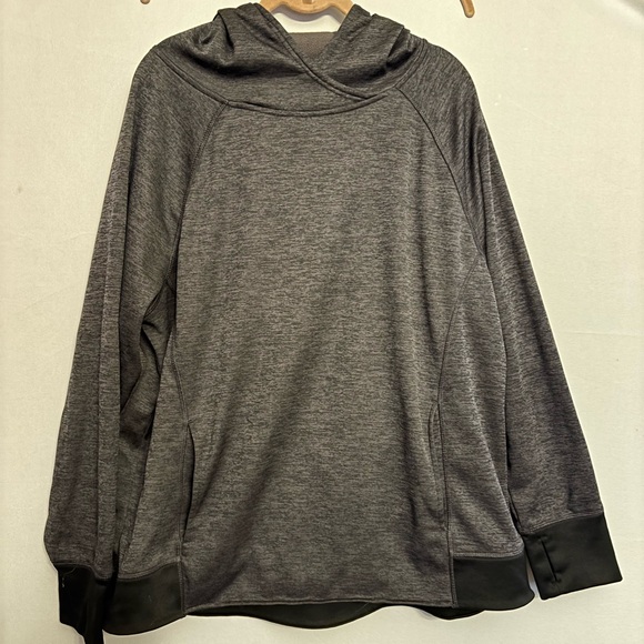 Champion Tops - Champion Women's Dark Gray Hoodie Sweatshirt